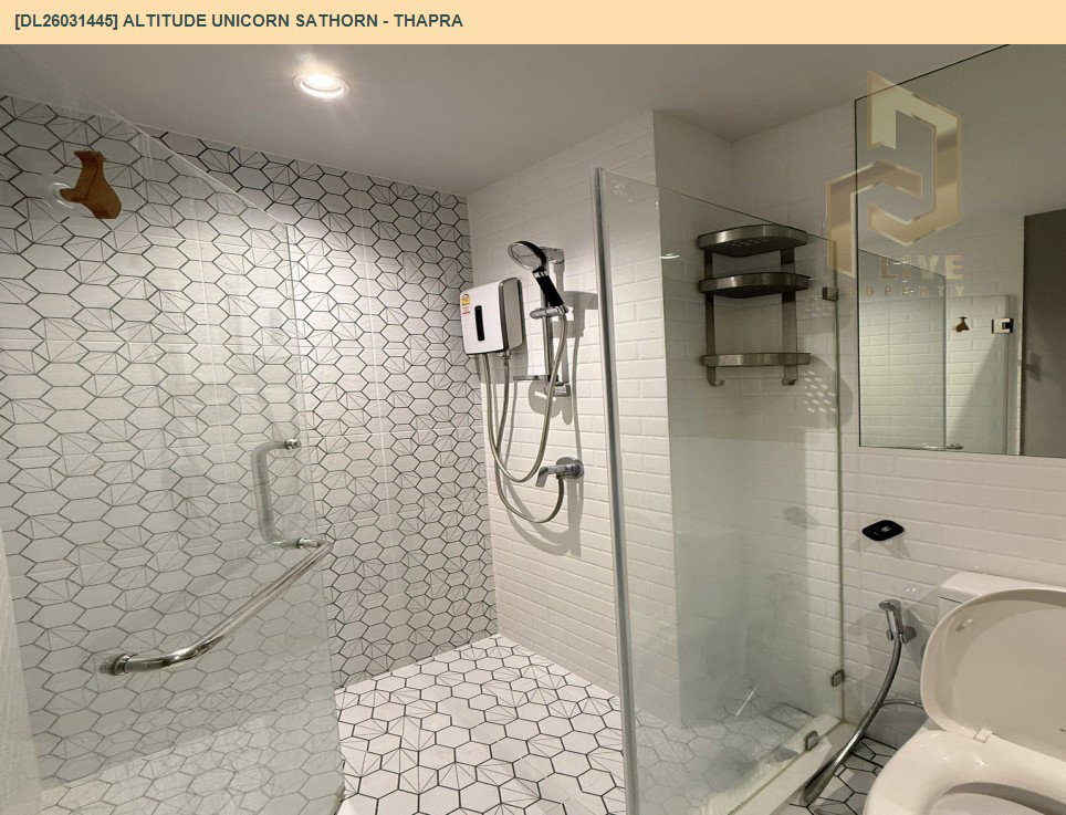 รูป DL26031445 ให้เช่าคอนโด อัลติจูด ยูนิคอร์น สาทร - ท่าพระ (Altitude Unicorn Sathorn - Thapra) ใกล้ BTS ตลาดพลู พร้อมเข้าอยู่ โทรด่วน 0800343450 LineID @655ebbvc - รูปที่ 5/5