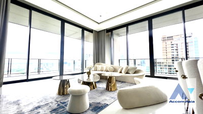 คอนโดให้เช่า : 🔼🔽 AccomA 📩 Luxury Condo with Open Balcony & Lumphini Park View ( AA31313 )