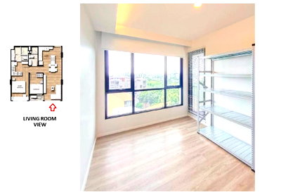 ขายคอนโด : VERY Lasalle Sukhumvit 105 (Low Rise) Specious Unfurnished Like-New 2beds 2baths Fixed Parking Like-New