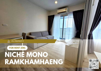 Condos for rent : For rent 📍 Niche Mono Ramkhamhaeng 📍 Fully furnished with appliances. Near The Mall.