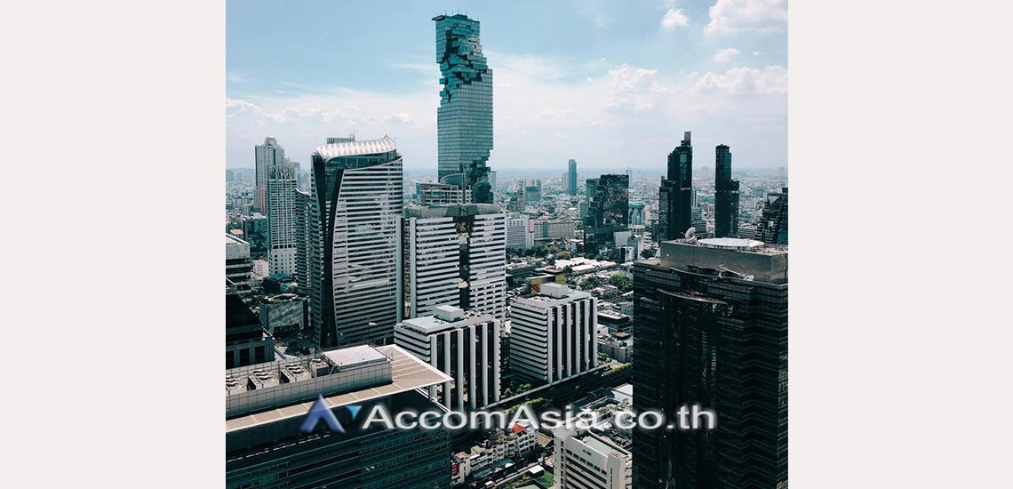 รูป 🔼🔽 AccomA 📩 Modern fully furnished condo with wide city view in Sathorn (AA21103) - รูปที่ 11/11
