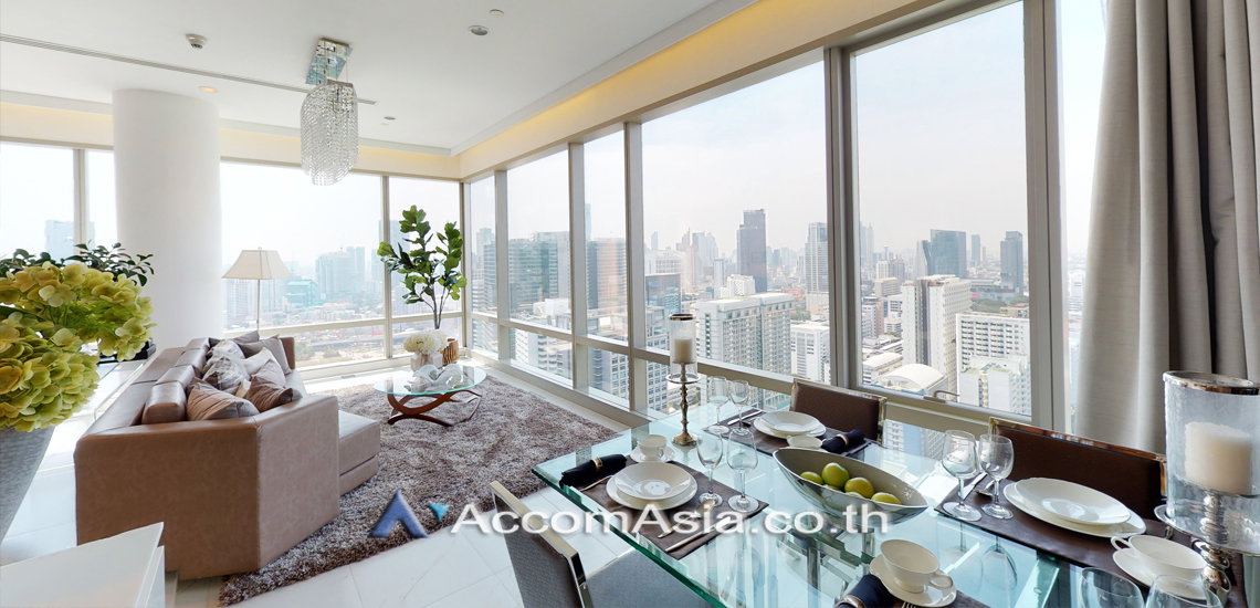 รูป 🔼🔽 AccomA 📩 Luxury Penthouse with Expansive Balcony | Panoramic City & RBSC Golf Course Views at 185 Rajadamri ( AA22218 ) - รูปที่ 5/20