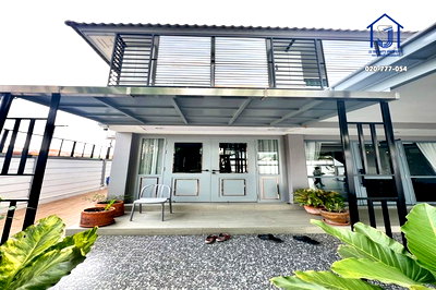 บ้านเดี่ยว ลำลูกกา ปทุมธานี : ขายบ้านเดี่ยว 2 ชั้น 72.1  ตารางวา หมู่บ้านเอสวิลล์ รังสิต-ลำลูกกา คลอง 4 ถนนไสวประชาราษฎร์ ใกล้รถไฟฟ้าคูคต
