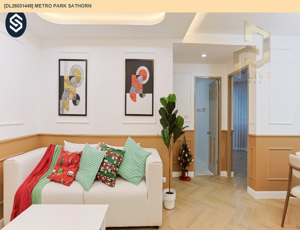 รูป DL26031449 ขายคอนโด เมโทร พาร์ค สาทร (Metro Park Sathorn ) ใกล้ BTS วุฒากาศ พร้อมเข้าอยู่ โทรด่วน 0656133286 LineID @534wlwof - รูปที่ 3/18