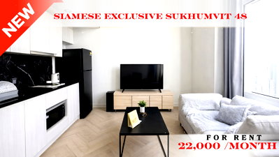 Condos for rent : 🍀🍀🍀 Beautiful Room 🌸 📌 For Rent: Siamese Exclusive Sukhumvit 48 ✨ Ready to move in ✨ 💥 Great price!!  📲 Line: @rent2022