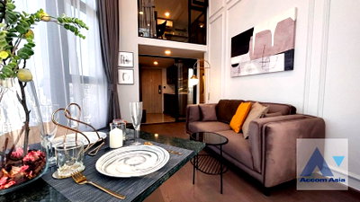 คอนโดให้เช่า : 🔼🔽 AccomA 📩 Fully Furnished,Duplex Condo 2 BR Condominium @Park Origin Chula Samyan (AA40189)