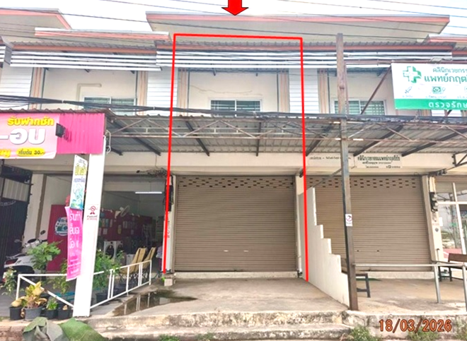 รูป อาคารพาณิชย์ 28 ตร.วา คูเมือง บุรีรัมย์ 2.8M - รูปที่ 1/24