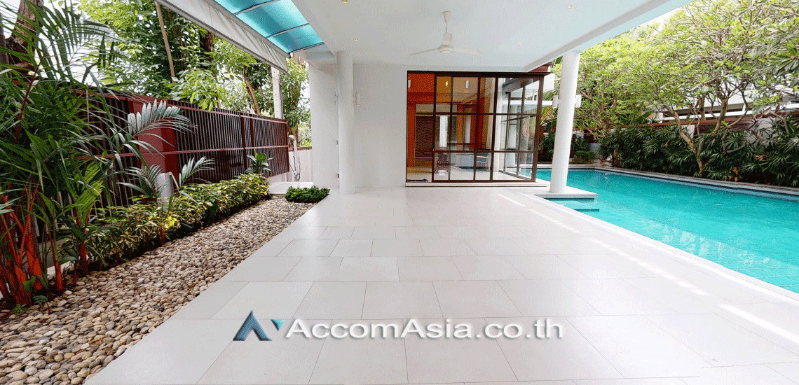 รูป 🔼🔽 AccomA 📩 Private Swimming Pool,Double High Ceiling 4 BR House in Khlong Tan Nuea (AA14160) - รูปที่ 3/20