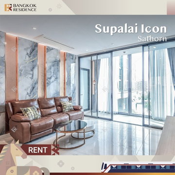  Condo For Rent💎 Supalai Icon Sathorn, near BTS Chong Nonsi, 100K 2BR 91sqm 🧸 Beautiful Room, Fully Furnished 