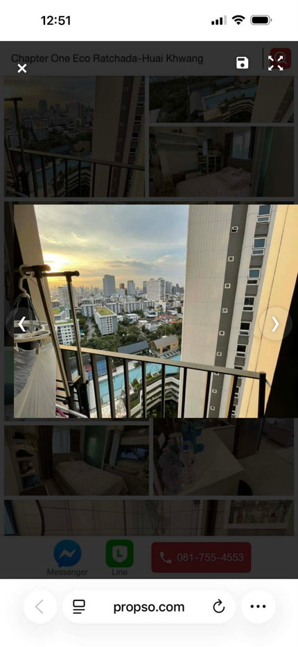 รูป ให้เช่าคอนโด chapter one eco รัชดา - ห้วยขวาง - รูปที่ 7/8