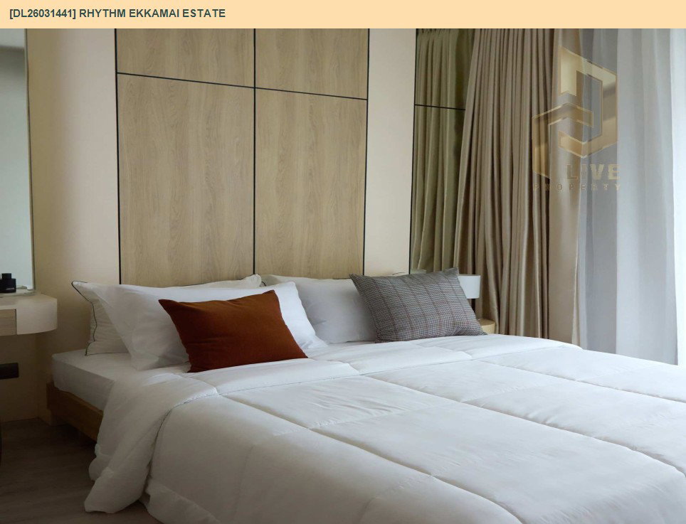 รูป DL26031441 ให้เช่าคอนโด ริธึ่ม เอกมัย เอสเตท (RHYTHM EKKAMAI ESTATE) ใกล้ BTS เอกมัย พร้อมเข้าอยู่ โทรด่วน 0653619502 LineID @897iyzll - รูปที่ 2/7