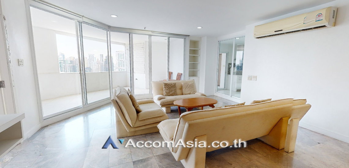 รูป 🔼🔽 AccomA 📩 Bright and spacious unit in white tones at Fifty Fifth Tower (AA21823) - รูปที่ 3/12