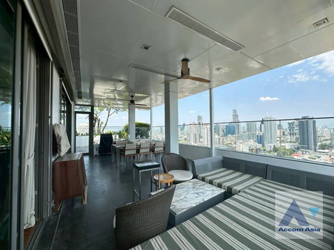 🔼🔽 AccomA 📩 Pet friendly,Penthouse,Huge Terrace,Duplex Condo,Double High Ceiling 4 BR Condominium @Aequa Residence Sukhumvit 49 (AA45818)