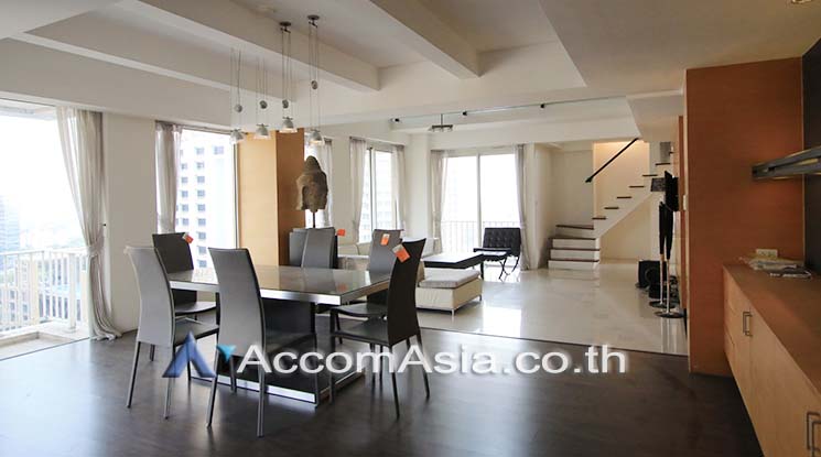 รูป 🔼🔽 AccomA 📩 Duplex Condo,Double High Ceiling 3 BR Condominium @Langsuan Ville (2000404) - รูปที่ 4/15