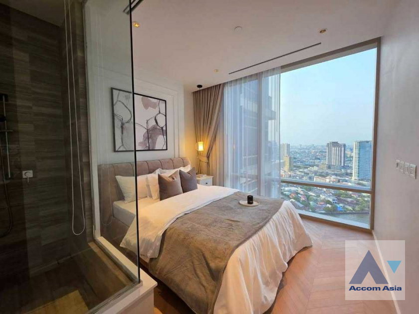 รูป 🔼🔽 AccomA 📩 Refined riverfront condo at Four Seasons Sathorn, panoramic skyline view (AA38968) - รูปที่ 18/20