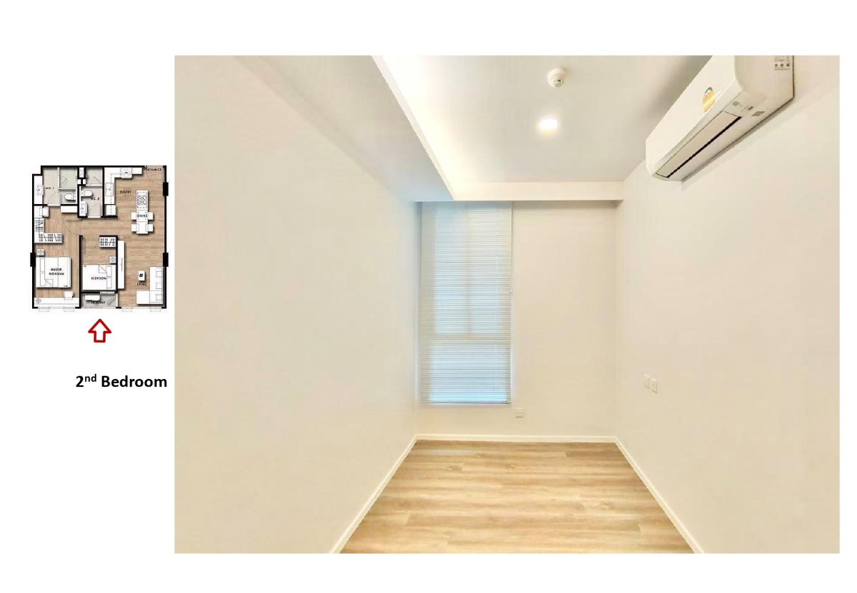 รูป VERY Lasalle Sukhumvit 105 (Low Rise) Specious Unfurnished Like-New 2beds 2baths Fixed Parking Like-New - รูปที่ 4/15