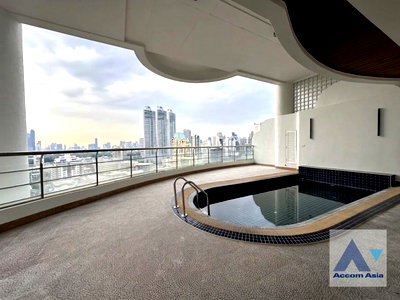 คอนโดให้เช่า : 🔼🔽 AccomA 📩 Duplex Condo,Private Swimming Pool 3 BR Condominium @Le Raffine Sukhumvit 24 (AA44940)