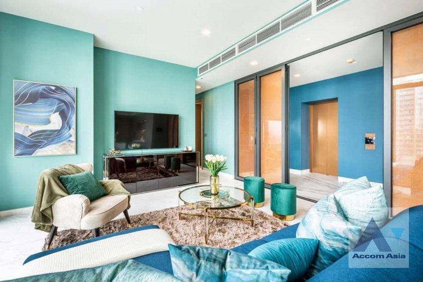 รูป 🔼🔽 AccomA 📩 Luxury high-rise condominium with elegant blue interiors at The Monument Thong Lo - รูปที่ 4/19