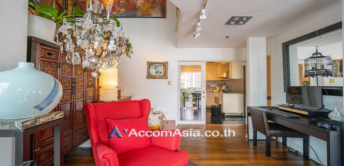 รูป 🔼🔽 AccomA 📩 Artistic duplex-style unit with greenery views in Ploenchit (AA30897) - รูปที่ 7/20