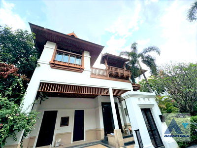 Houses for rent BTS Surasak : 🔼🔽 AccomA 📩  4 BR House @Exclusive Resort Style Home  (AA45837)