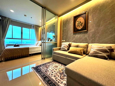 คอนโด ถนนพัทยา-นาเกลือ : Studio Condo for Sale in Wong Amat Pattaya at Lumpini Wongamat