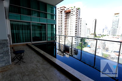 Condos for rent : 🔼🔽 AccomA 📩 Pet friendly,Private Swimming Pool,Penthouse,Huge Terrace,Duplex Condo 3 BR Condominium @Le Raffine Sukhumvit 31 (1514181)