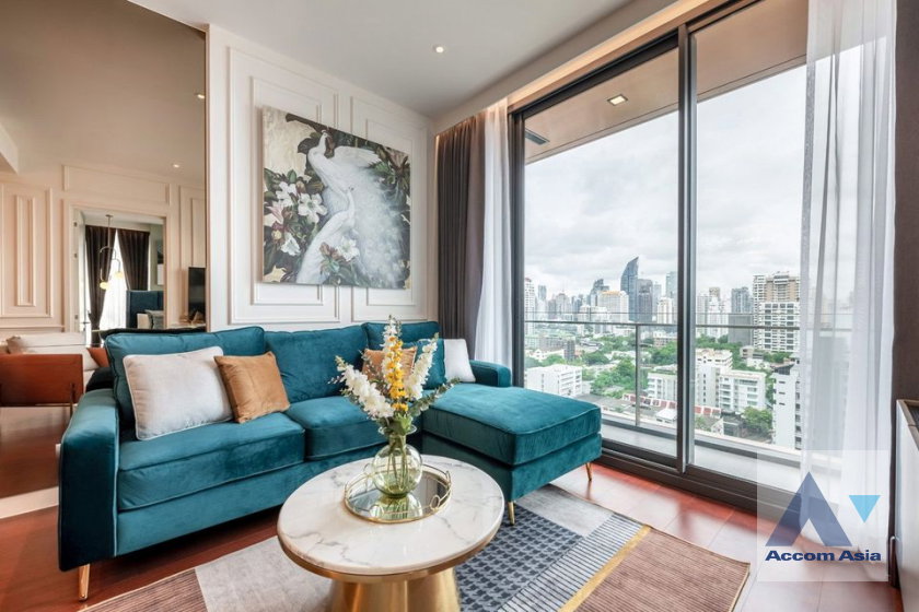 รูป 🔼🔽 AccomA 📩 Modern condominium with bold accents and skyline view in Sukhumvit (AA30190) - รูปที่ 2/20