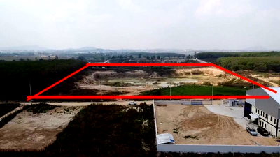 Land for sale Si Racha Chonburi : Beautiful land for sale, opposite Rojana Bowin Industrial Estate, ideal for warehouses or factories.