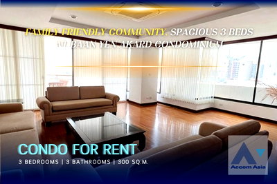 Condos for rent : 🔼🔽 AccomA 📩 Spacious residence with classic charm at Baan Yen Akard Condominium in Sathorn (1517119)