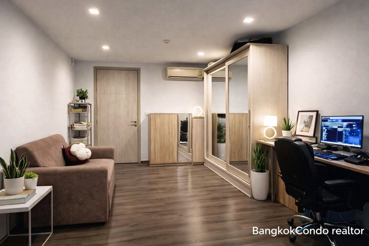 รูป 🍀🍀🍀 Prime Condo Location 🚆 ให้เช่า📌ซาริ บาย แสนสิริ✨BTS พระโขนง (Line:@rent2022)✨พร้อมเข้าอยู่🌼A10855 - รูปที่ 3/11