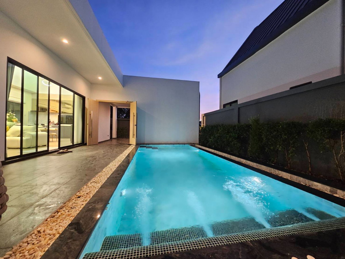 รูป บ้านเดี่ยวพูลวิลล่าชั้นเดียว  บนทำเลเมืองพัทยา ใกล้ทางด่วนมอเตอร์เวย์  ใกล้โรงเรียนนานาชาติ - รูปที่ 5/22