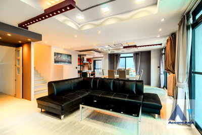 Condos for rent : 🔼🔽 AccomA 📩 Duplex Condo,Big Balcony 3 BR Condominium @Prestige 49 (AA41518)