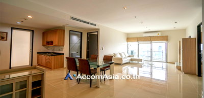 คอนโดให้เช่า : 🔼🔽 AccomA 📩 White-tone condo with large balcony and skyline view (1519337)