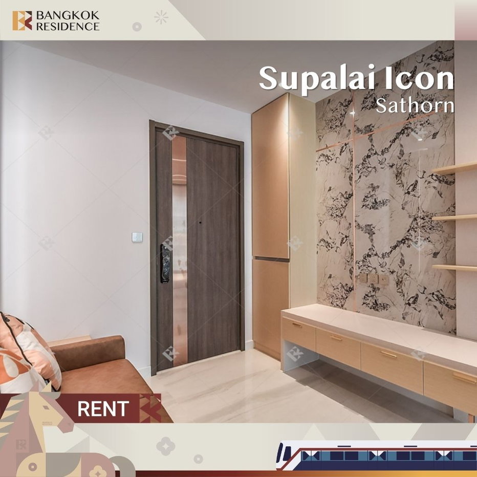 รูป  คอนโดให้เช่า💎Supalai Icon Sathorn ใกล้ BTS ช่องนนทรี 45K 1นอน 46ตรม🛋️ ห้องสวย เฟอร์ครบ พร้อมอยู่  - รูปที่ 1/8