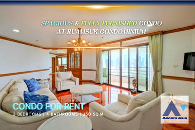 เช่าคอนโด ม.กรุงเทพ กล้วยน้ำไท : 🔼🔽 AccomA 📩  Large condominium with panoramic views in Sukhumvit (AA14402)