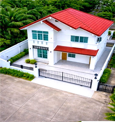 เช่าบ้านเดี่ยว ศรีราชา ชลบุรี : บ้านเดี่ยวหรู 2 ชั้น 3 นอน 100 ตร. หลังมุม สภาพสวย ศรีราชาะนิคมอุตสาหกรรม ใกล้ เจพาร์ค ศรีราชา 500 ม. ว. 300 ตร.ม.