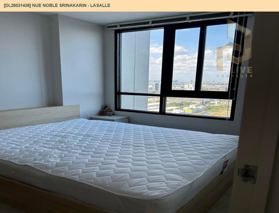 รูป DL26031438 ให้เช่าคอนโด นิว โนเบิล ศรีนครินทร์ - ลาซาล (Nue Noble Srinakarin - Lasalle) ใกล้ MRT ศรีลาซาล พร้อมเข้าอยู่ โทรด่วน 0614453194 LineID @162cjixi - รูปที่ 4/6