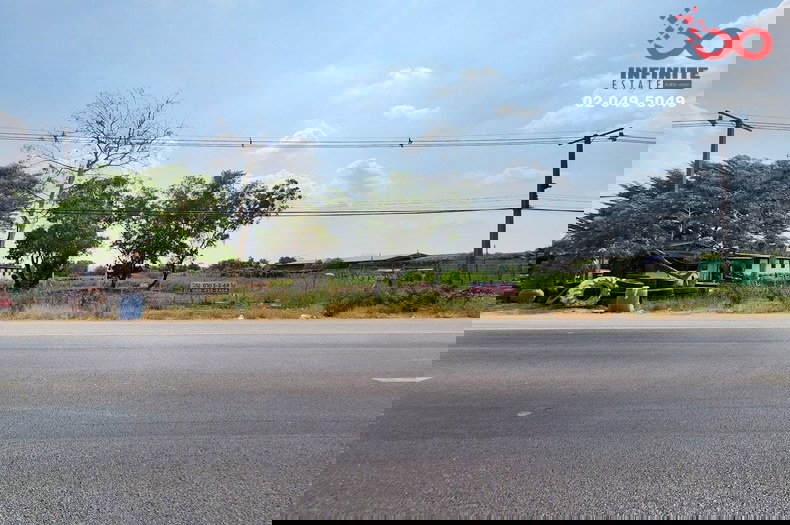 รูป ขายที่ดิน 5 ไร่เศษ ติดถนนรังสิต-นครนายก คลอง 19 องครักษ์ หน้ากว้าง ถมแล้ว  - รูปที่ 3/7