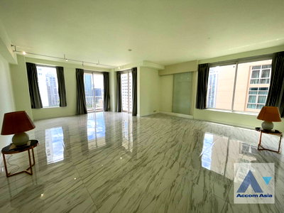 Condos for rent Phyathai Hospital : 🔼🔽 AccomA 📩  3 BR Condominium @Langsuan Ville (AA29392)