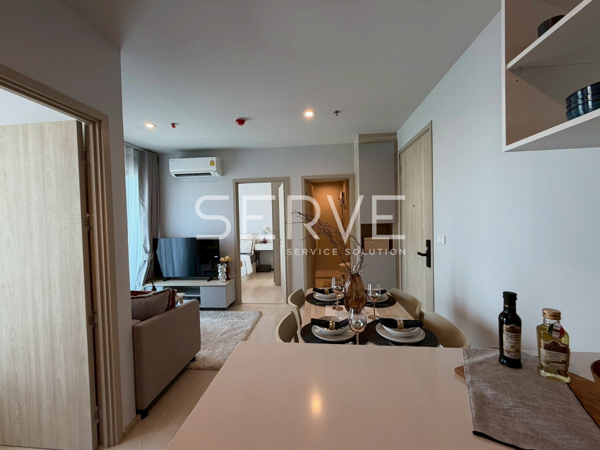 รูป 🔥19K- ห้องใหม่ 2นอน ไซส์ใหญ่ ชั้นสูงสุด 30+ แต่งสวย เฟอร์นิเจอร์จัดเต็ม พร้อมอยู่ คอนโดใหม่ทำเลดีๆ เดิน20ก้าว ถึง เมกาบางนา @ NUE Mega Plus Bangna - รูปที่ 8/8