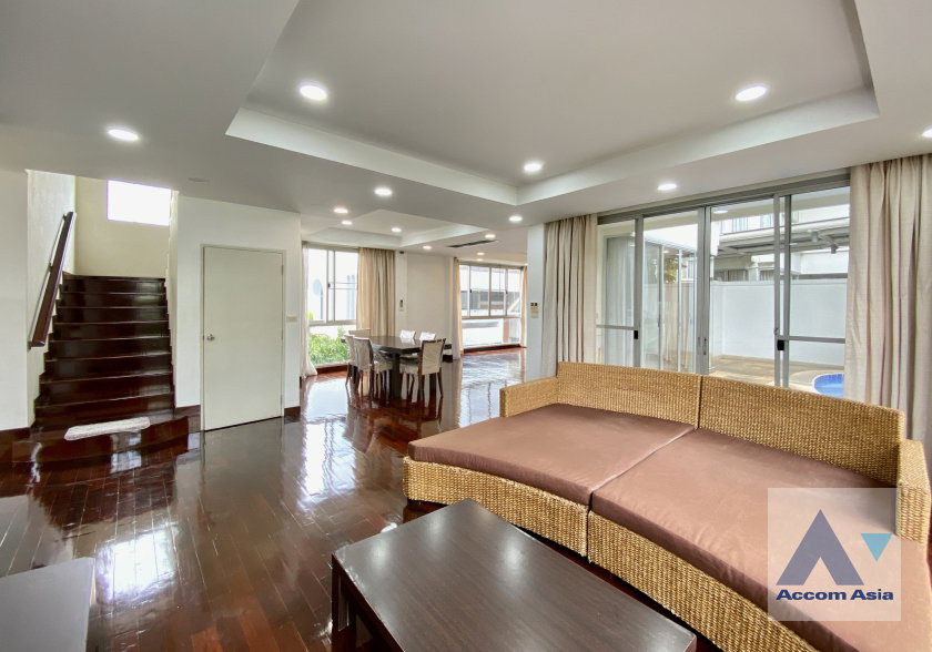 รูป 🔼🔽 AccomA 📩 Duplex Condo,Private Swimming Pool,Pet friendly 4 BR House @Homely atmosphere Compound (AA36196) - รูปที่ 3/13