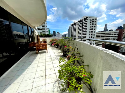 Condos for rent : 🔼🔽 AccomA 📩 Huge Terrace,Corner Unit 2 BR Condominium @Supalai Place   (AA29977)