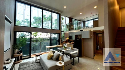 คอนโดให้เช่า : 🔼🔽 AccomA 📩 Duplex Condo,Fully Furnished 2 BR Condominium @Walden Asoke (AA44974)