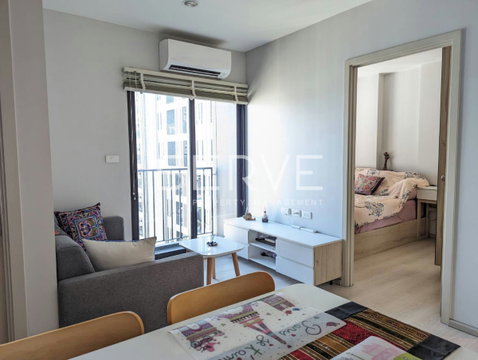 2 Beds Large Room City View Fully Furnished Good Location 20 Steps From MRT Si La Salle Station @ Nue Noble Srinakarin Lasalle
