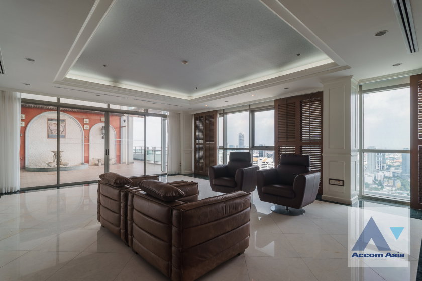 รูป 🔼🔽 AccomA 📩 Luxury spacious penthouse in Sukhumvit with a large balcony and stunning city views ( AA41519 ) - รูปที่ 2/20