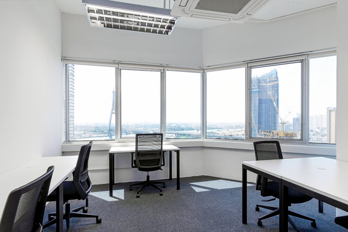 รูป Office Space แบบส่วนตัวสำหรับ 2 คน ที่ HQ SV City Tower - รูปที่ 2/6