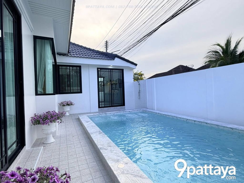 รูป ขาย | Pool Villa หลังมุม PMC 1 หนองปรือ บ้านสวย มีสระส่วนตัว ✨ บ้านหลังมุม • ที่ดิน 54 ตร.ว. • 3 ห้องนอน • 3 ห้องน้ำ • - รูปที่ 2/14