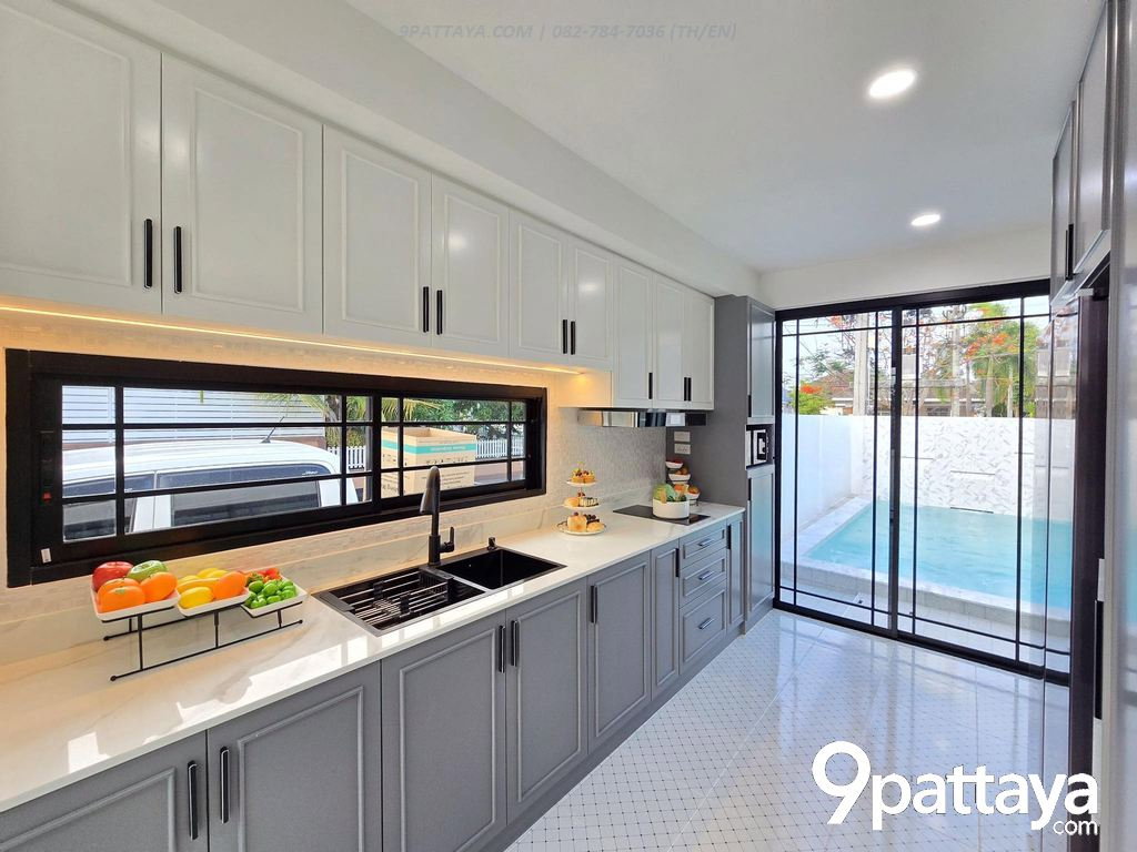 รูป ขาย | Pool Villa หลังมุม PMC 1 หนองปรือ บ้านสวย มีสระส่วนตัว ✨ บ้านหลังมุม • ที่ดิน 54 ตร.ว. • 3 ห้องนอน • 3 ห้องน้ำ • - รูปที่ 6/14