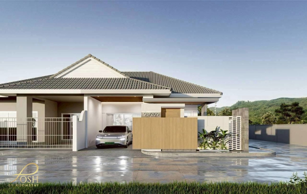 บ้านแฝดชั้นเดียวรีโนเวทใหม่ ทำเลกะทู้ หมู่บ้าน เดอะวัลเล่ย์ กะทู้   ใกล้โรงเรียนขจรเกียรตินานาชาติ (KIS)