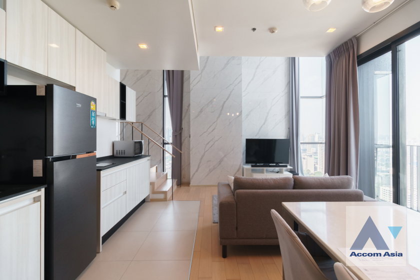 รูป 🔼🔽 AccomA 📩 Duplex Condo,Double High Ceiling 2 BR Condominium @HQ Thonglor (AA25489) - รูปที่ 2/18